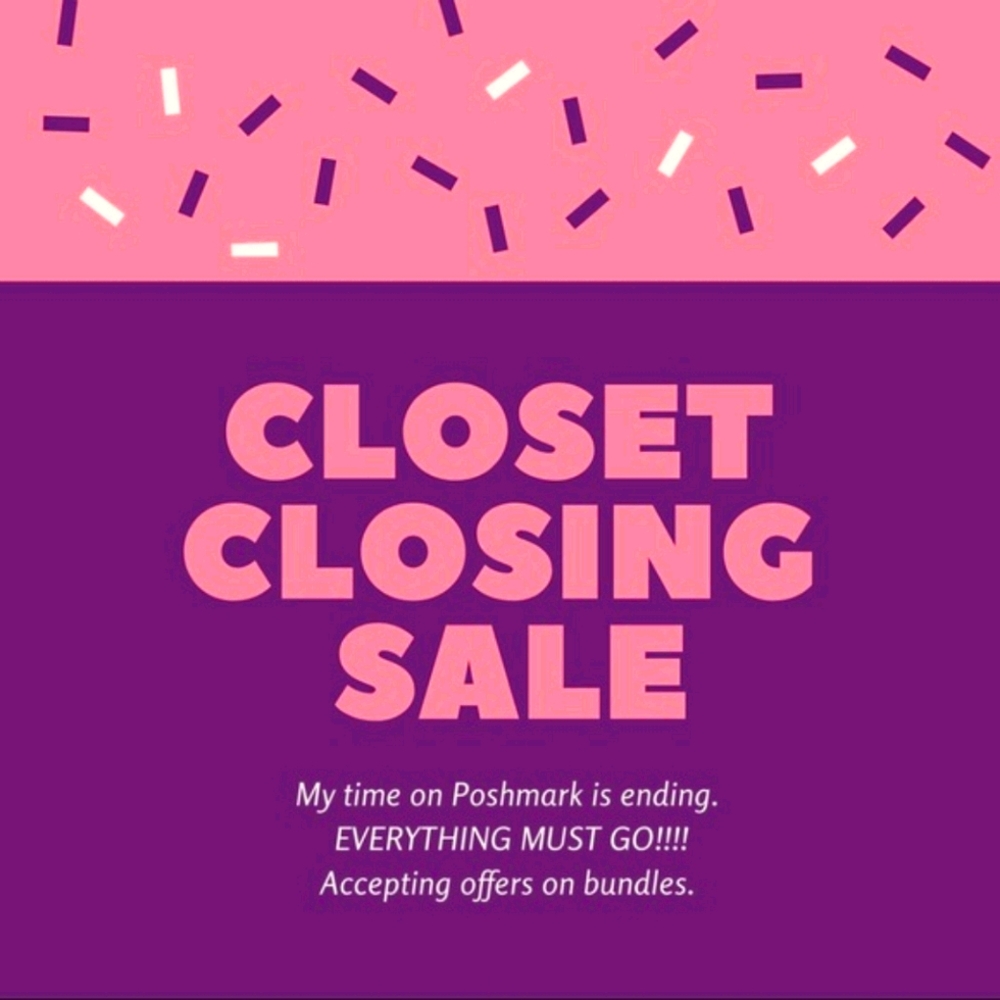 Closet closing sale!